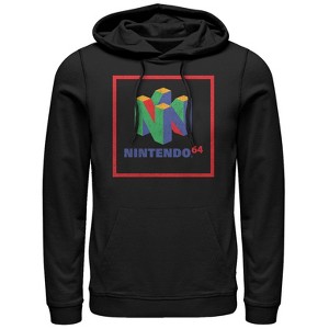 Men's Nintendo Classic N64 Logo Frame Pull Over Hoodie - 1 of 4