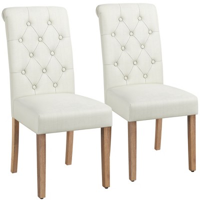 Yaheetech 2pcs Classic Fabric Upholstered Dining Chair Kitchen Chair   GUEST 5dc896f4 C741 4a28 A2d4 249ca8f0b38e