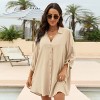 Women's Tie Cuff Button-Front Cover-Up Dress - Cupshe - 3 of 4