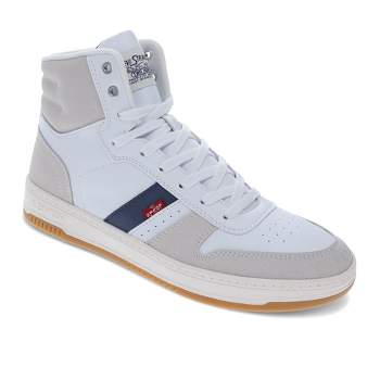 Levi's Mens Drive Hi Synthetic Leather Casual Hightop Sneaker Shoe