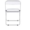 Transparent Folding Chair Chair Pc Plastic Living Room Seat - 4 of 4