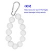 Unique Bargains Stainless Steel Indoor Outdoor Durable Flag Pole Beaded Flagpole Retainer Ring 12 Beads 2 Pcs - 4 of 4