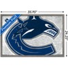 Trends International NHL Vancouver Canucks - Logo 19 Framed Wall Poster Prints - 3 of 4
