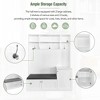 Grungis Freestanding Coat Racks with Bench and Cushion,Hall Tree with 3 Hooks and Shoe Storage,Entryway Furniture for Hanging Clothes - 4 of 4