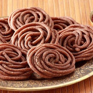 GSS Traditional Handmade Crunchy Ragi Thenkuzhal / Finger Millet Thenkuzhal = Pack of 5 × 250g = 2.75 lbs - 1 of 3