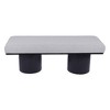 Alilang 48.00 inch Upholstered Bench with Fluted Black Base and Modern Design-Light Gray - 2 of 4