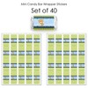 Big Dot of Happiness Baby Boy Teddy Bear - Mini Candy Bar Wrapper Stickers - Baby Shower Small Favors - 40 Count - 3 of 4