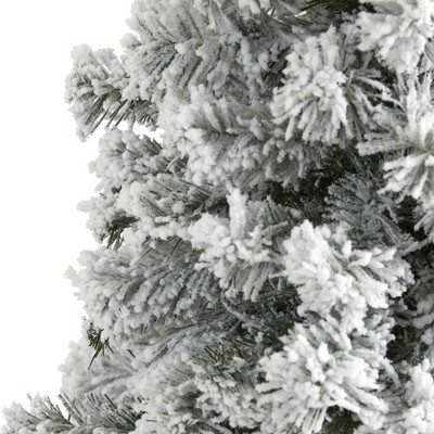 5' Flocked Fir Artificial Christmas Tree with Stand
