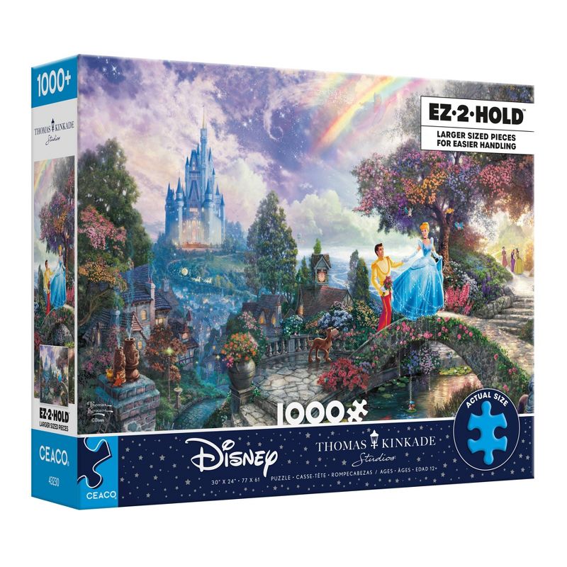 Ceaco Disney Thomas Kinkade: Cinderella Wished Upon a Dream Oversized Jigsaw Puzzle - 1000pc, 1 of 7