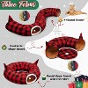 Cat Tunnel Christmas Tree Skirt, Cat Beds for Indoor Cats with Hanging Ball, for Felines and Small - 3 of 4