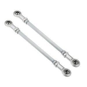 Unique Bargains M8 Steering Suspension Tie Rod for 49cc Electric ATV Go Kart 2Pcs Silver Tone - 1 of 4
