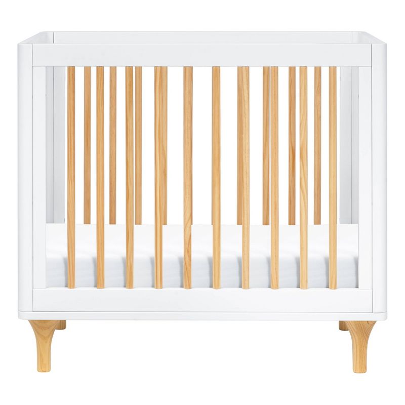 Babyletto Lolly 4-in-1 Convertible Mini Crib and Twin Bed with Toddler Bed Conversion Kit - White/Natural, 2 of 7