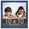 PosterPalooza | Square Classic Modern Blue Picture Frame - UV Acrylic, Foam Board Backing, Hanging Hardware - 2 of 4