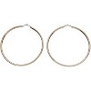 Basketball Hoop Earrings for Women, 110-120mm Large Gold Thin Round Circle Huggie Earrings - 4 of 4