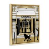 Stupell Industries Fashion Storefront Glam Poodle Black Framed Floater Canvas Wall Art - 3 of 4