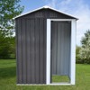 Garvee Outdoor Storage Shed ,Garden Tool House with Window Floor Foundation Shed for Garden Tool Storage Flat Roof + Windows - 2 of 4