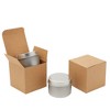 Juvale 100 Kraft Paper Gift Box Wrapping Brown Paper Cupcake Container for Party Favor 3x3x3 - 4 of 4