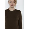 JENNIE LIU Women's 100% Pure Cashmere Long Sleeve Crew Neck Pullover Sweater - 3 of 3