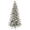 Sullivans Artificial 9 ft. Prelit Flocked Slim Balsam Tree, Green - 4 of 4