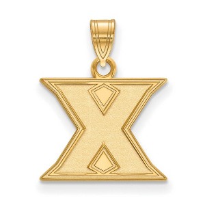 Black Bow Jewelry 14k Yellow Gold Xavier Musketeers NCAA Small Pendant - 1 of 3