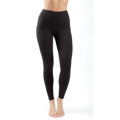Yogalicious - Women's Polarlux Fleece Inside High Waist Legging with Side  Pockets - Black - XX Large