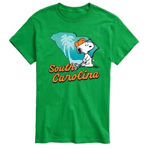Men's - Peanuts - South Carolina Snoopy Golf Short Sleeve Graphic T-Shirt - 1 of 4