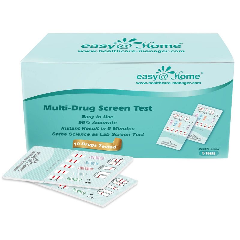 easy@Home 10 Panel Instant Drug Test Kit &#8211; 5pk, 1 of 5