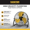 Master 20" High Velocity Floor Fan,  3 Speed Portable Metal Fan with Tilt Head - 2 of 4