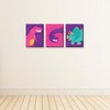 Big Dot of Happiness Roar Dinosaur Girl - Dino Mite T-Rex Nursery Wall Art and Kids Room Decorations - Gift Ideas - 7.5 x 10 inches - Set of 3 Prints - 3 of 4