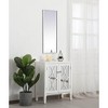 Elegant Lighting Metal frame rectangle mirror 14 inch in silver - 4 of 4