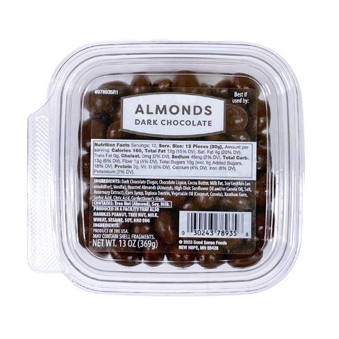 Dark Chocolate Almonds - 13oz - image 1 of 4