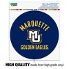Marquette University Golden Eagles Automotive Car Window Locker Circle Bumper Sticker - 3 of 4