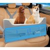Elevated Dog Booster Car Seat for Small Dogs with Adjustable Straps Gray - 3 of 3