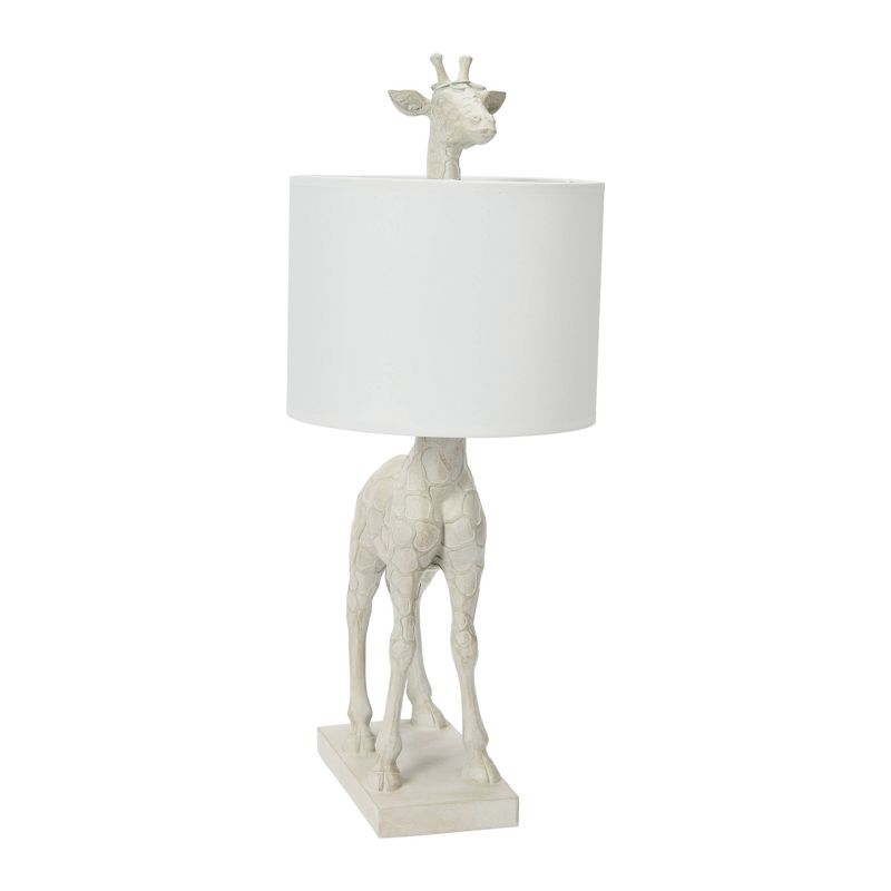 Resin Giraffe Table Lamp White - Storied Home, 3 of 11