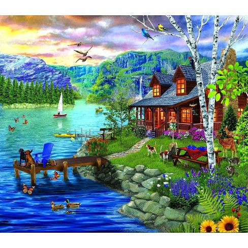 Sunsout Peaceful Summer 300 pc Jigsaw Puzzle 31575