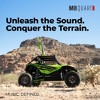 MB Quart Portable Touchscreen Car Stereo Dual Zone Audio System for Boat and UTV, Bluetooth, USB Auxiliary, and Smart Device Compatible, Black - 3 of 4