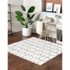 Unique Loom    Matrix Trellis Tile Area Rug - 4 of 4