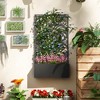 Outsunny Metal Raised Garden Bed with Trellis, Freestanding or Wall Mounted Raised Flower Bed with Privacy Panel for Garden, Patio, Balcony - 2 of 4