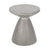 GDFStudio Inkwood Outdoor Lightweight Concrete Side Table, Concrete Finish - 4 of 4