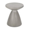 GDFStudio Inkwood Outdoor Lightweight Concrete Side Table, Concrete Finish - image 4 of 4