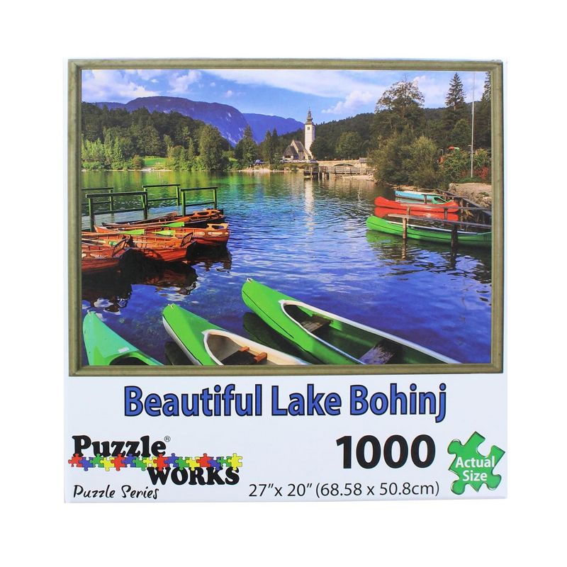 PuzzleWorks 1000 Piece Jigsaw Puzzle | Lake Bohinj, 2 of 7