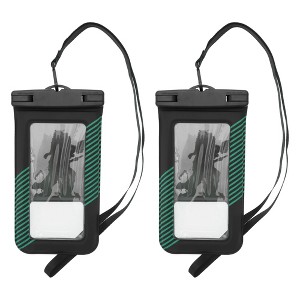 Unique Bargains Half Stripe Mobile Waterproof Bag 2 Pcs - 1 of 4