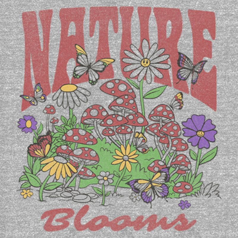 Juniors Womens Lost Gods Nature Blooms T-Shirt, 2 of 5