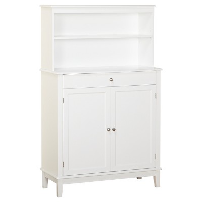 Farmhouse Buffet And Hutch - White 