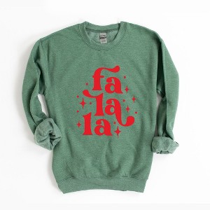 Simply Sage Market Women's Graphic Sweatshirt Whimsical Fa La La - 1 of 4