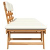 vidaXL Patio Bench with Cushions 2-in-1 74.8 Solid Acacia Wood - 4 of 4