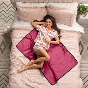 Avana Waterproof Throw Blanket | Protector for People and Pets | Leak Proof Moisture Barrier - Micro-Velvet - 1 of 4