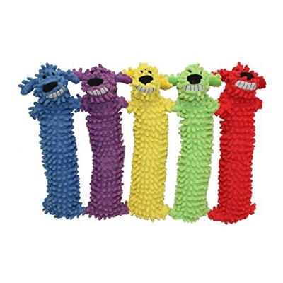 Multipet In ternational Loofa Dog Toy Assorted Colors