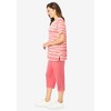 Woman Within Plus Size 2-Piece Tunic And Capri Set - 4 of 4