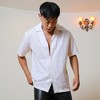 Campus Sutra Men Men's Chalk White Embroidered Circular Shirt - 2 of 3